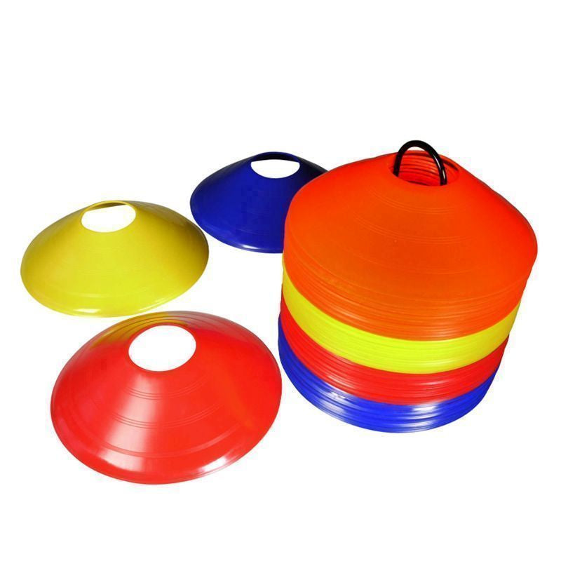 Wensum Wensum Pack Of 50 Multi Coloured Space Disc Training Marker with Stand