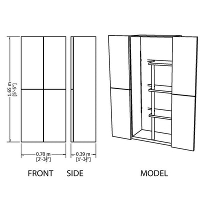 Shire Shire PVC 2' 3" x 1' 3" Garden Store - Classic