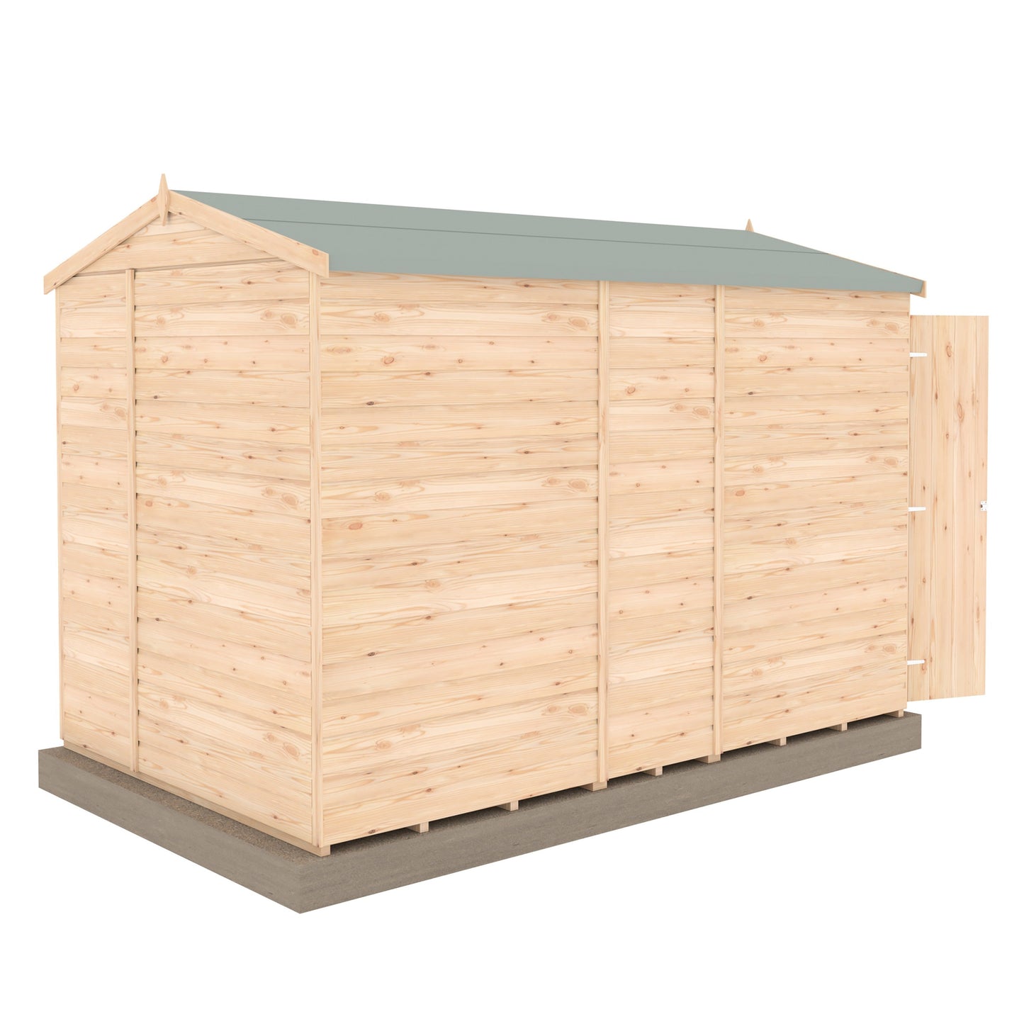 Shire Sun Hut 9' 9" x 6' 1" Apex Potting Shed - Premium Coated Shiplap