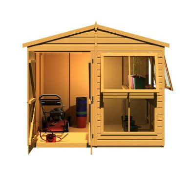 Shire Sun Hut 5' 10" x 8' Apex Potting Shed - Classic Coated Shiplap