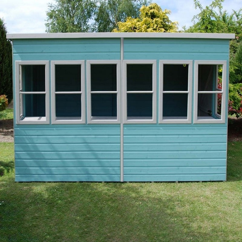 Shire Shire Sun 10' 6" x 8' 4" Pent Shed - Premium Dip Treated Shiplap