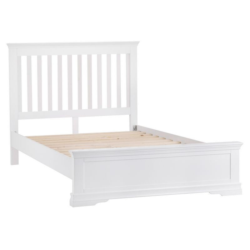 Anglian Furniture Swafield Double Bed White & Pine