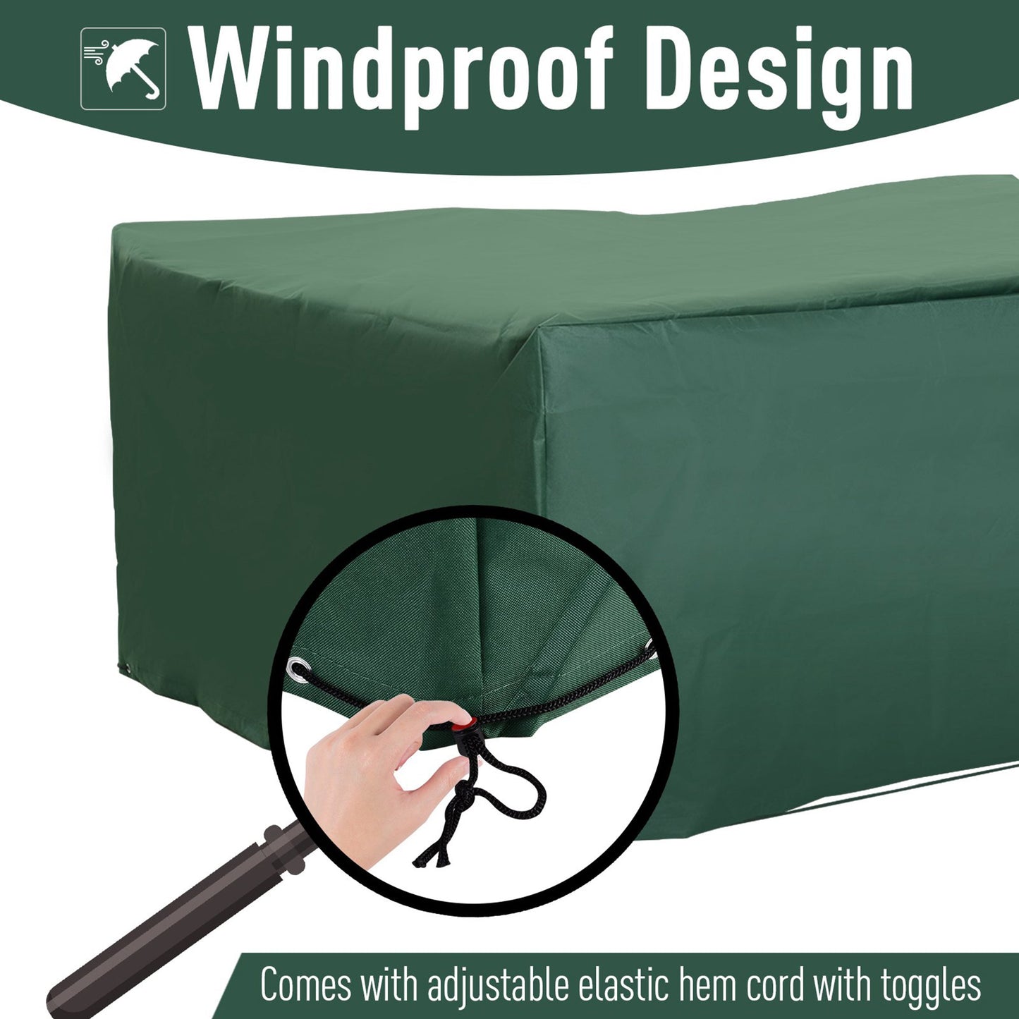 UV/Rain Protective Rattan Furniture Cover