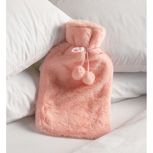 Hamilton Mcbride Hamilton McBride Pink Rabbit Fur Hot Water Bottle