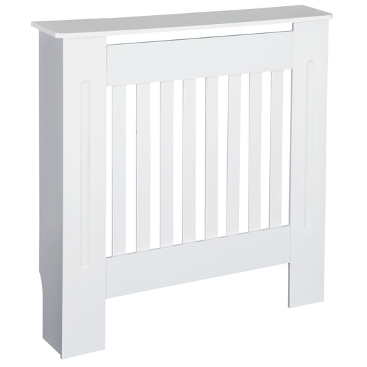 Medium-density fibreboard Radiator Cover 78Lx19Wx81H cm -White