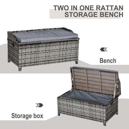 Outdoor Rattan Storage Box