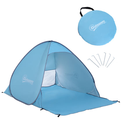 2 Person Pop Up UV Shelter Shade-Blue