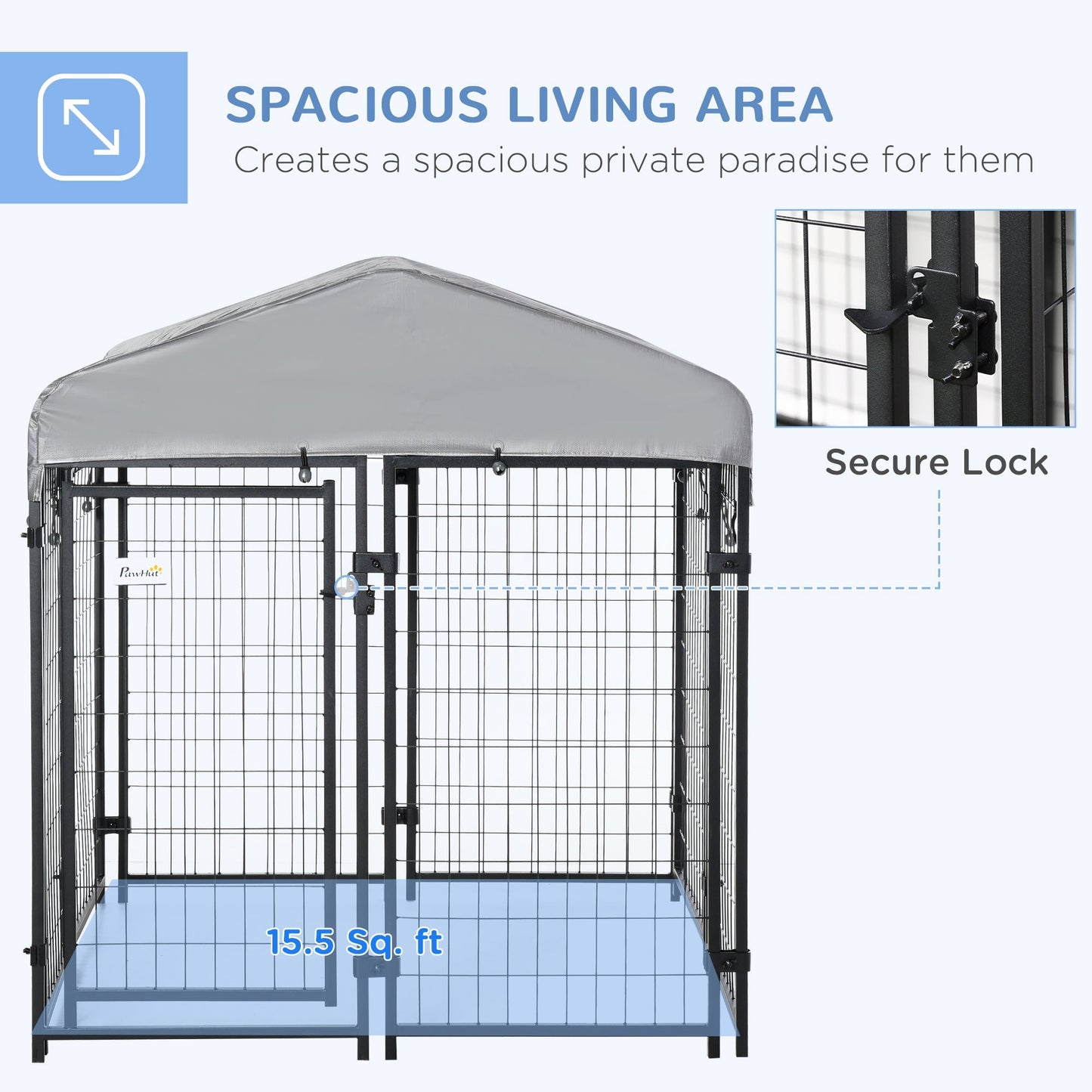 PawHut Outdoor Dog Kennel