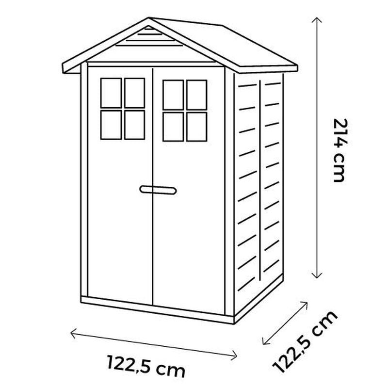 Shire Shire Tuscany 4' x 4' Apex Garden Store - Classic