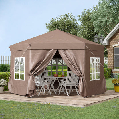 4x4m Hexagonal Pop up Gazebo