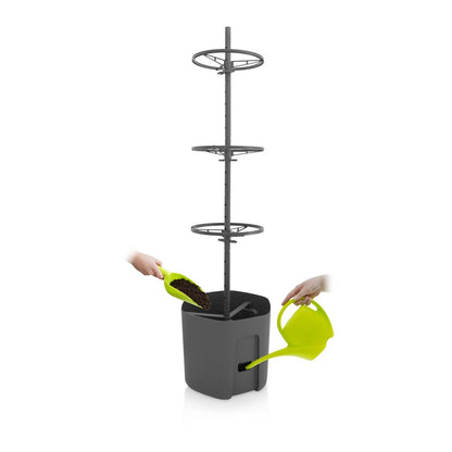 Self-Watering Tomato Pot With Extendable Trellis - 29cm