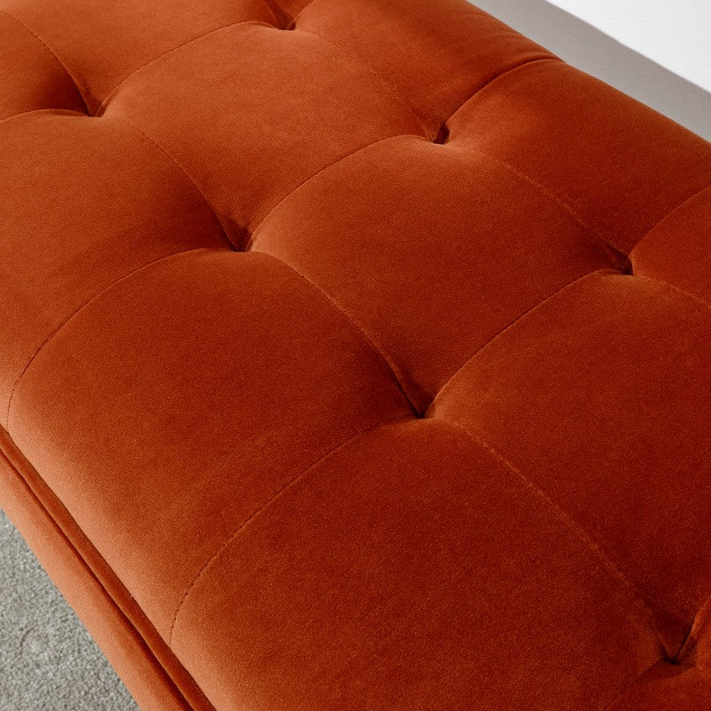 GFW Turin Window Seat Metal & Fabric Orange