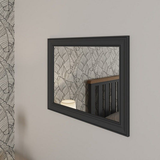 Anglian Furniture Lighthouse Mirror Oak Dark Grey 80cm