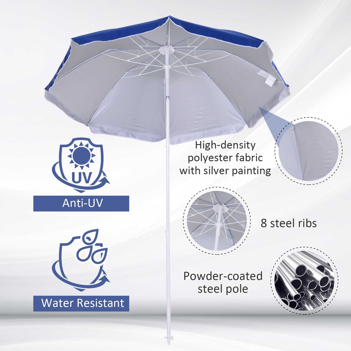 1.7m Beach Umbrella