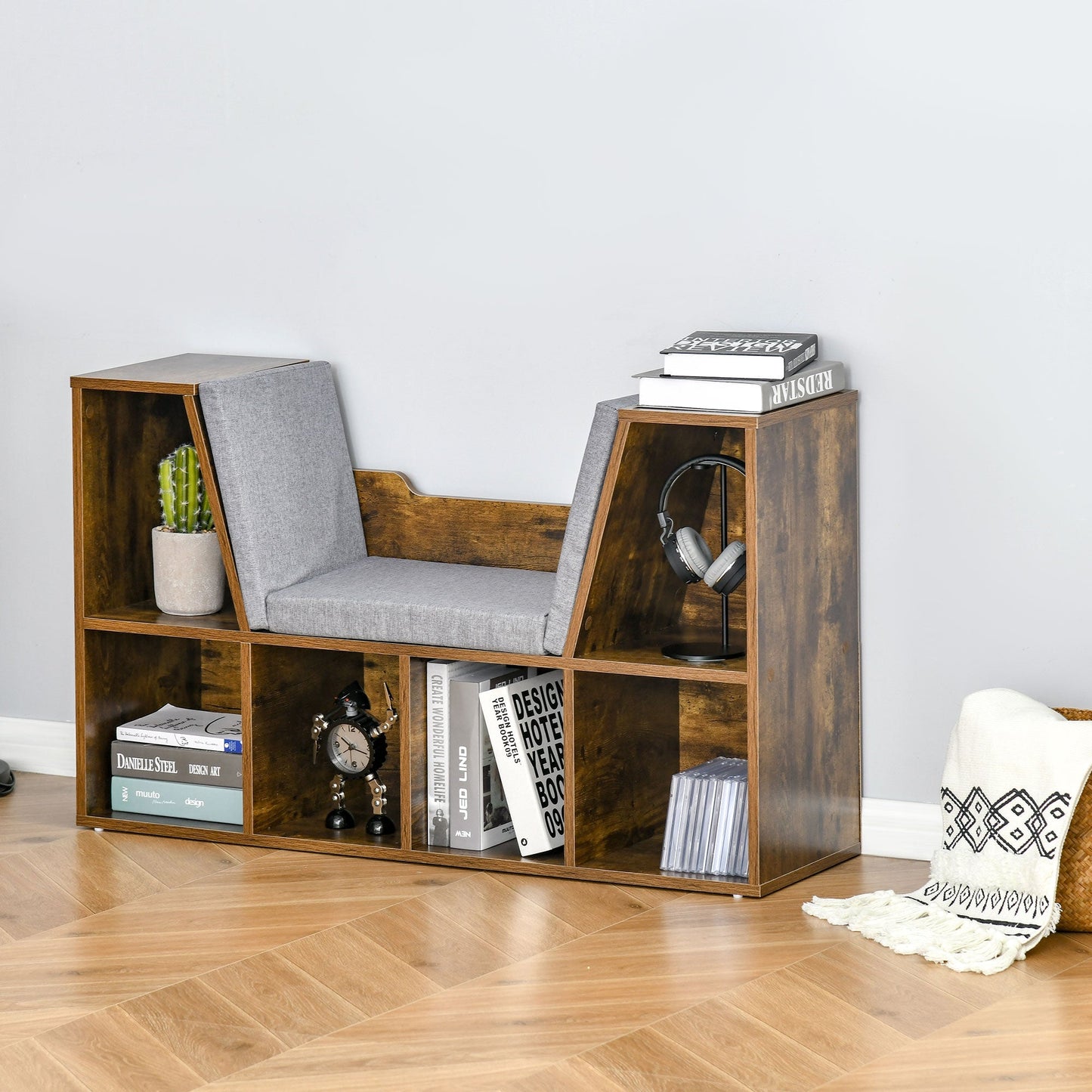 Six-Compartment Bookcase