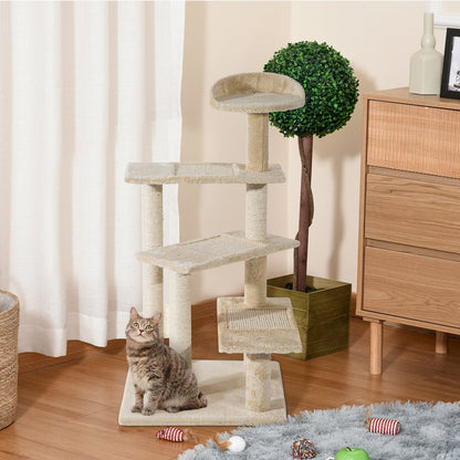 PawHut Cat Tree for Indoor Cats with Scratching Posts