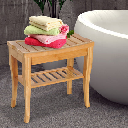 Wooden Bathroom Shower Bench