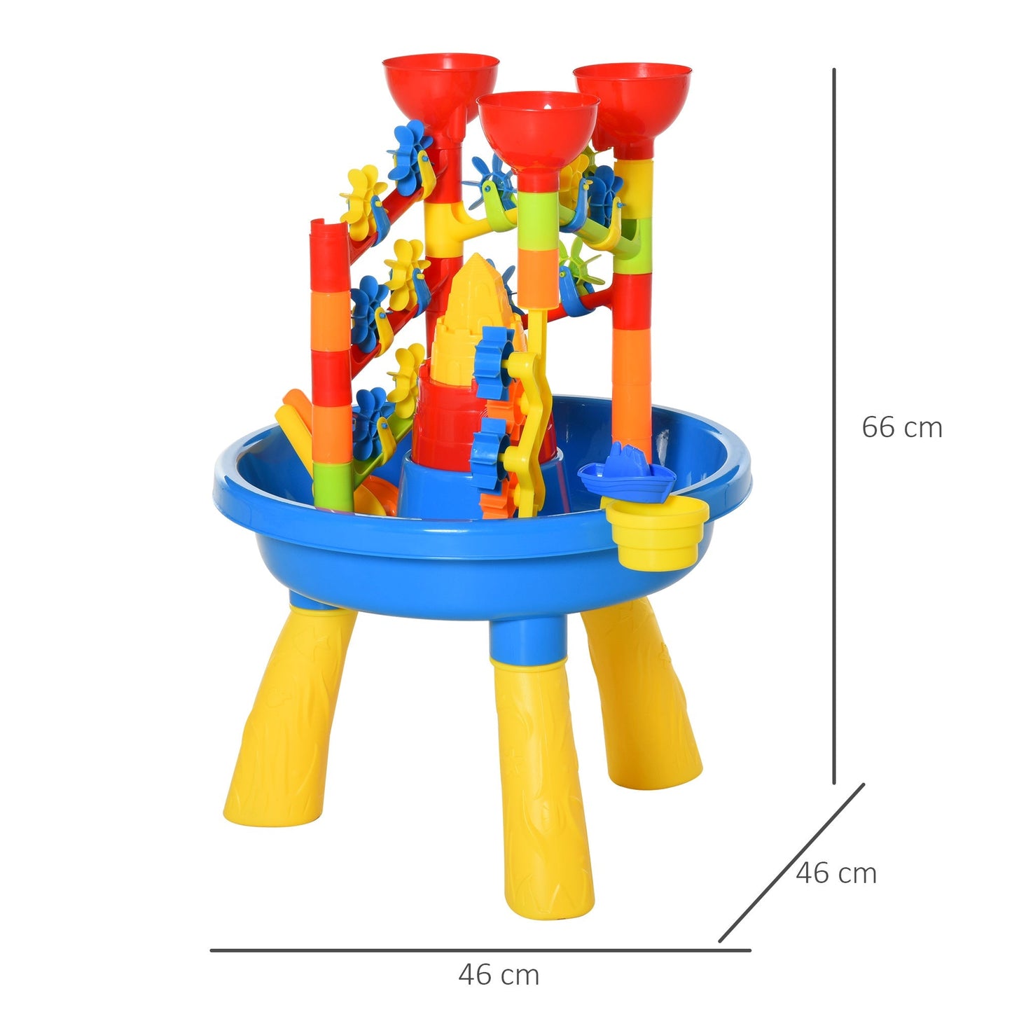 30 Pcs Sand and Water Table Beach Toy Waterpark Activities Sand Pit Playset with Accessories Garden Sandbox