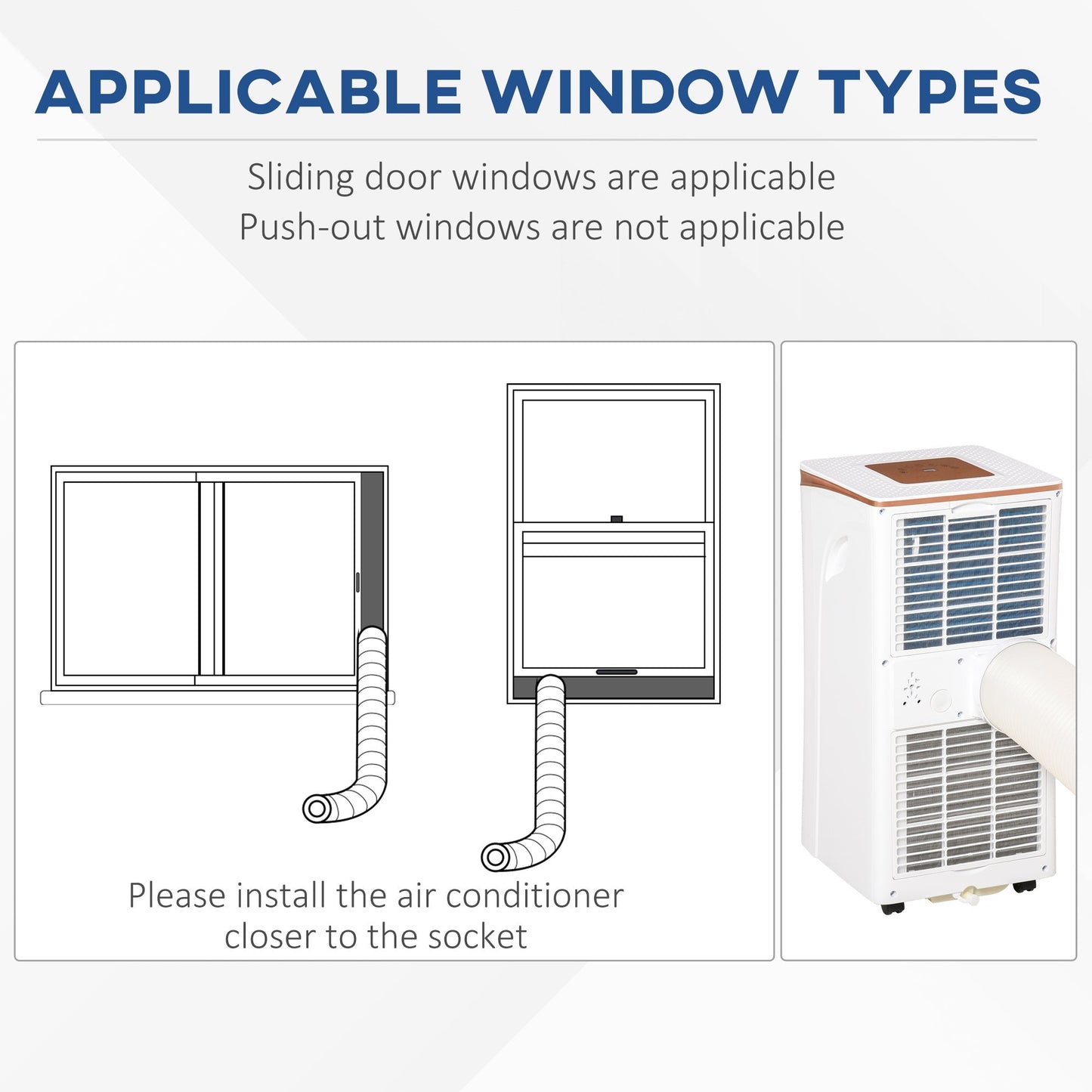 A Rated 7,000 BTU Portable Air Conditioner With Remote & 24 Hour Timer