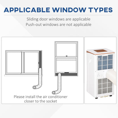 A Rated 7,000 BTU Portable Air Conditioner With Remote & 24 Hour Timer