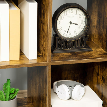 Six-Cube Rustic Industrial Style Shelving Unit