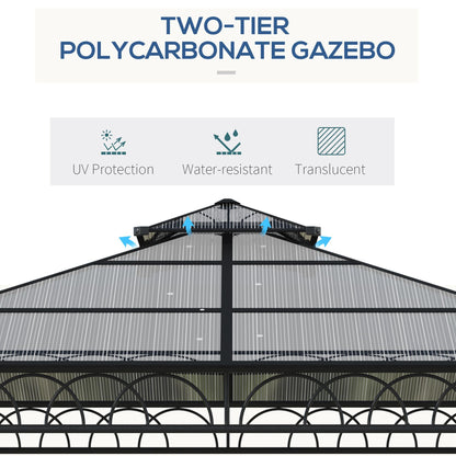 3 x 3 M Outdoor Polycarbonate Gazebo