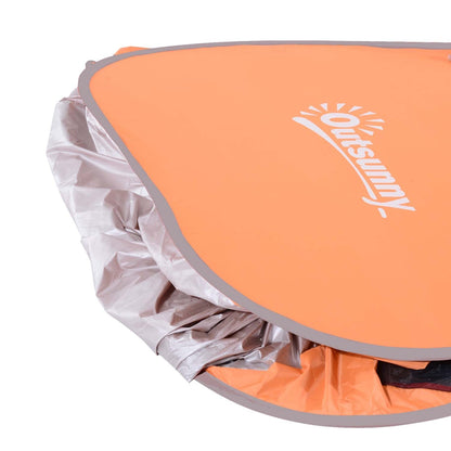 Outsunny 2 Person Pop Up Uv Shelter Shade-Orange