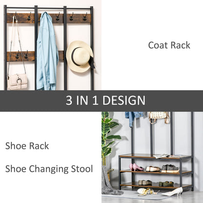 Industrial-Style Coat Rack