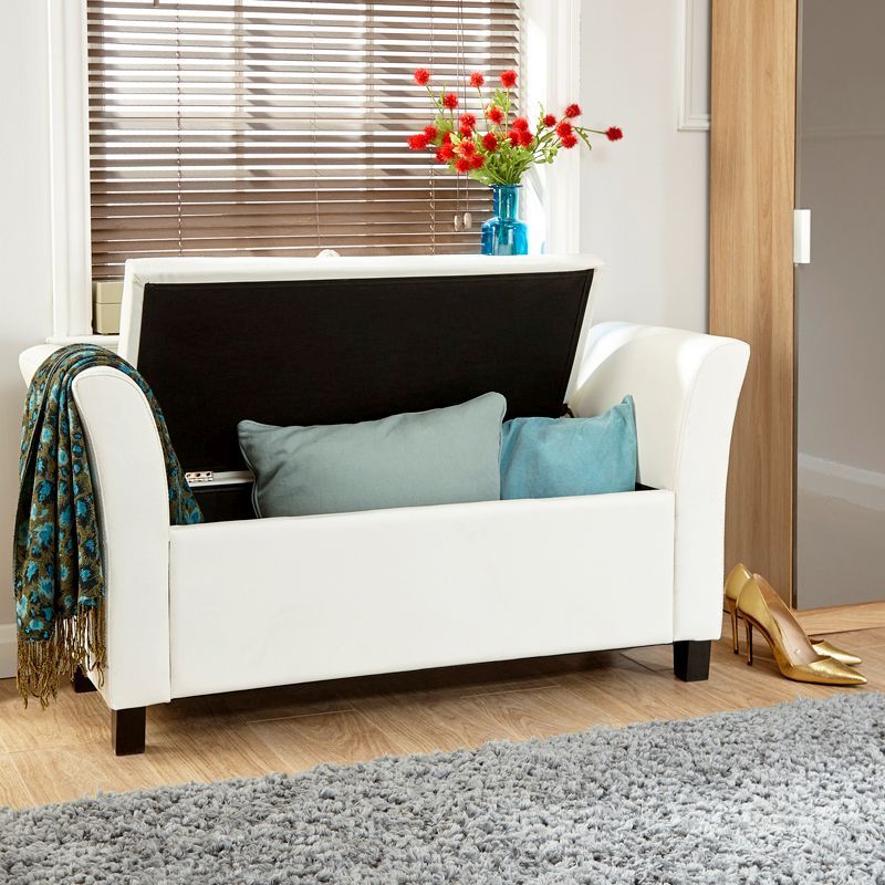 GFW Verona Window Seat Faux Leather White