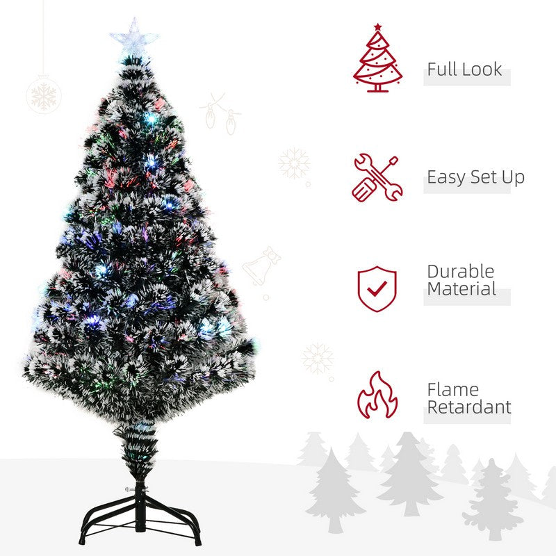 Homcom 4 Foot Artificial Prelit Christmas Tree