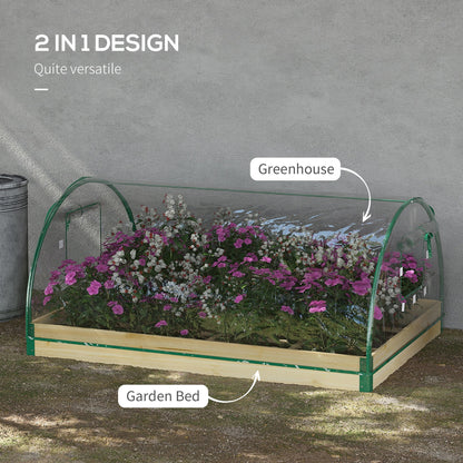 Raised Bed with Greenhouse