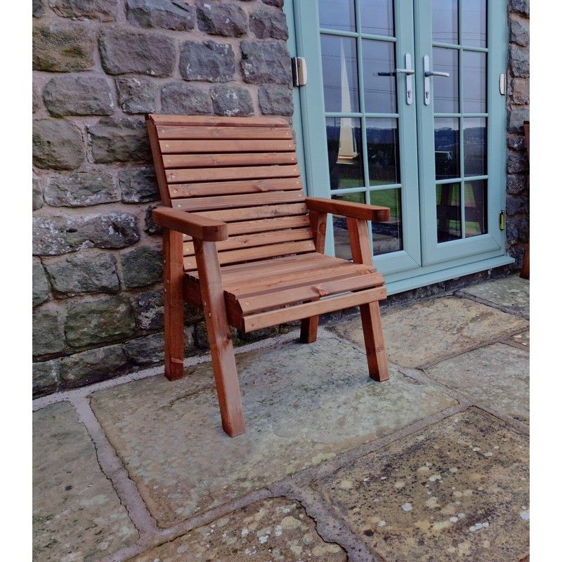 Croft Swedish Redwood Garden Armchair Chair by Croft