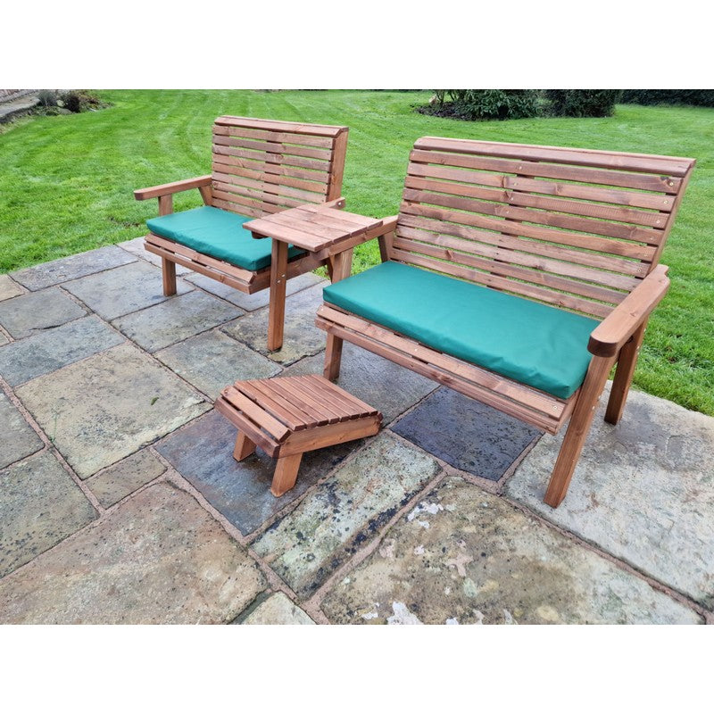 Croft Swedish Redwood Straight Garden Tete a Tete by Croft - 4 Seats