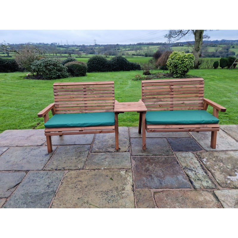 Croft Swedish Redwood Straight Garden Tete a Tete by Croft - 4 Seats