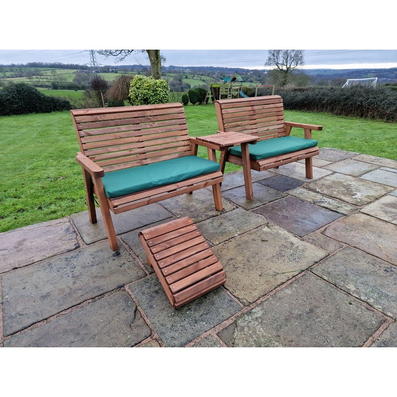 Croft Swedish Redwood Straight Garden Tete a Tete by Croft - 4 Seats