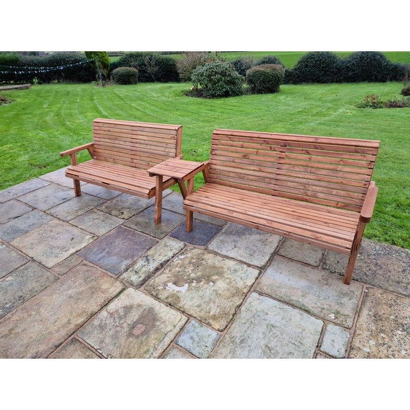 Croft Swedish Redwood Straight Garden Tete a Tete by Croft - 5 Seats