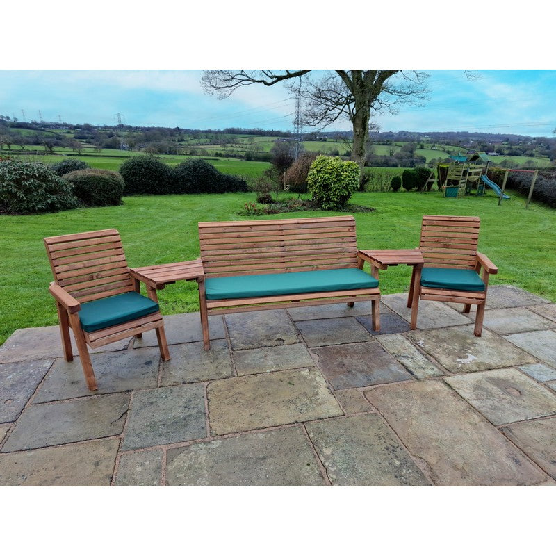 Croft Swedish Redwood Angled Garden Tete a Tete by Croft - 5 Seats