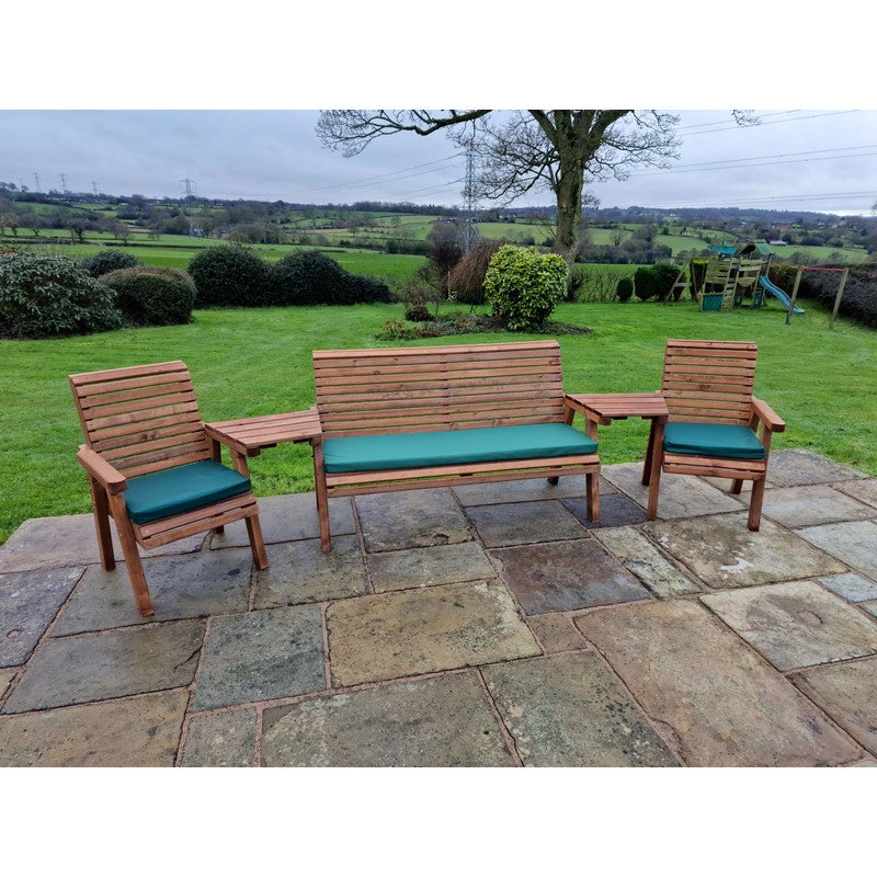 Croft Swedish Redwood Angled Garden Tete a Tete by Croft - 5 Seats