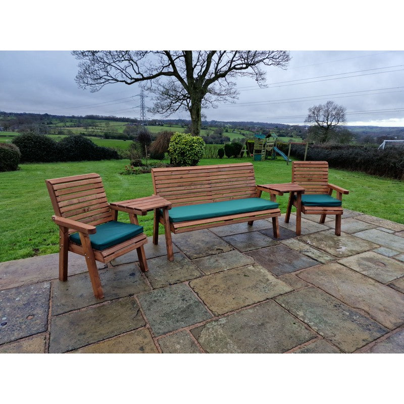 Croft Swedish Redwood Angled Garden Tete a Tete by Croft - 5 Seats