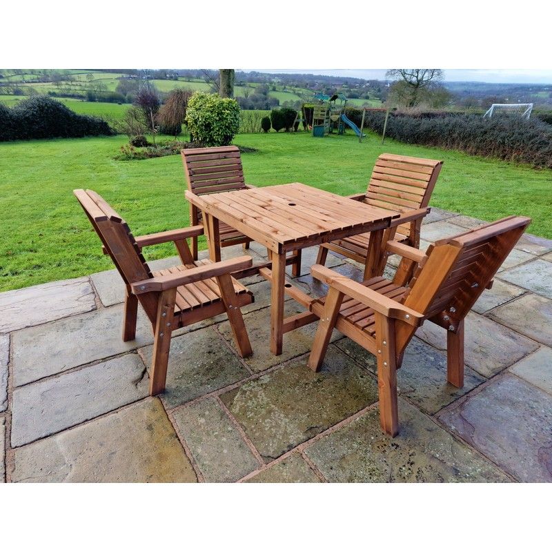 Croft Swedish Redwood Garden Furniture Set by Croft - 4 Seats