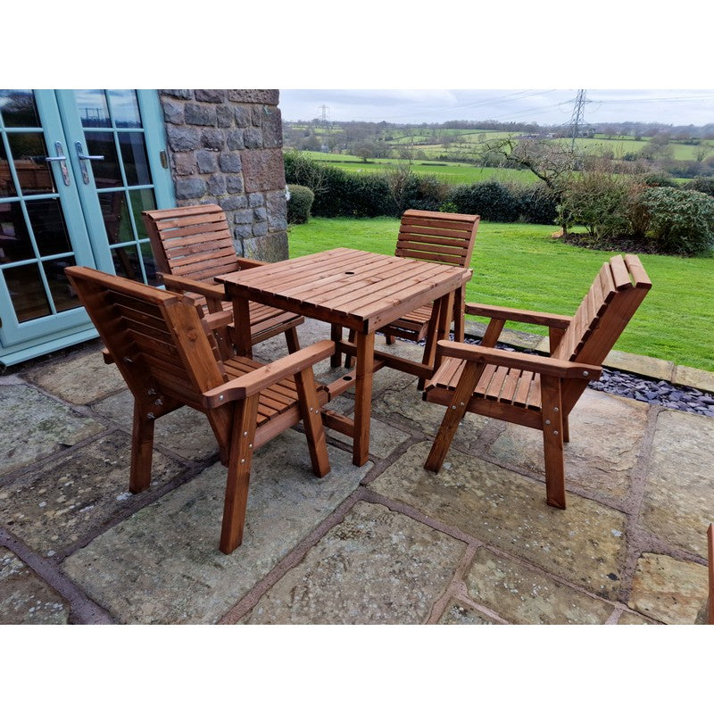 Croft Swedish Redwood Garden Furniture Set by Croft - 4 Seats