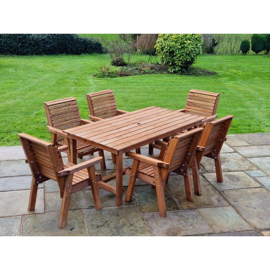 Croft Swedish Redwood Garden Furniture Set by Croft - 6 Seats