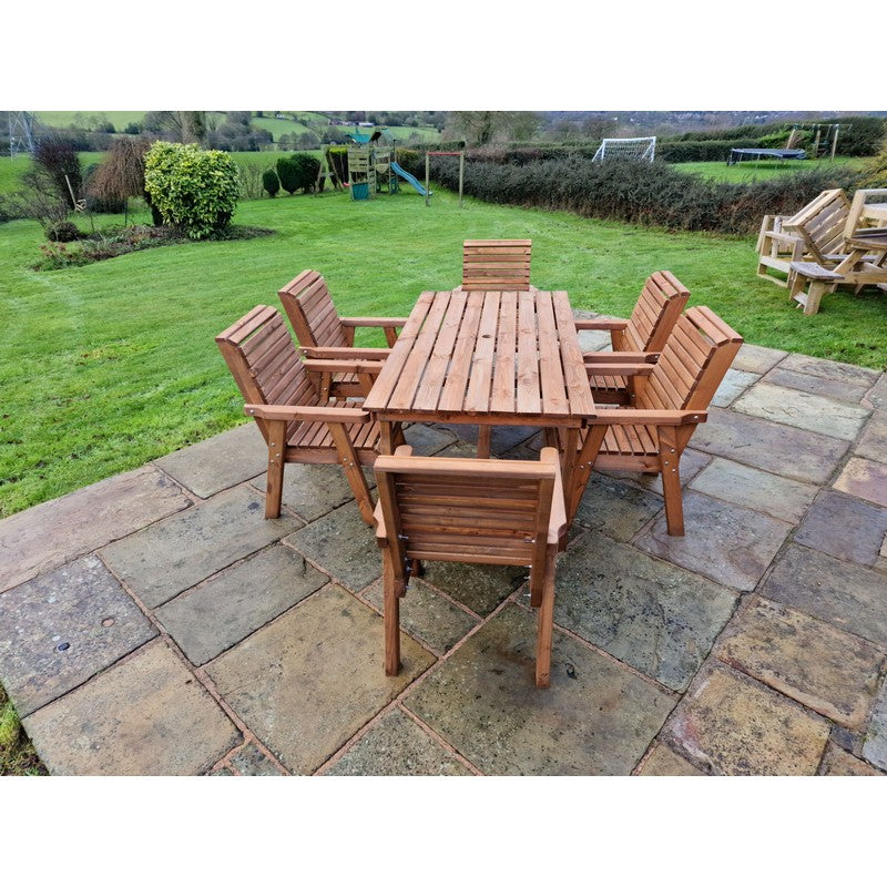 Croft Swedish Redwood Garden Furniture Set by Croft - 6 Seats