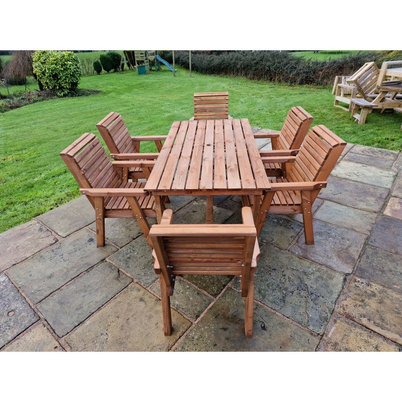 Croft Swedish Redwood Garden Furniture Set by Croft - 6 Seats