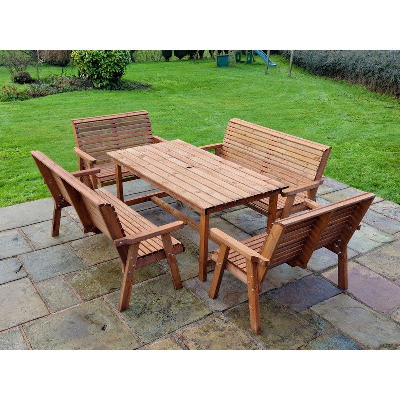 Croft Swedish Redwood Garden Furniture Set by Croft - 10 Seats