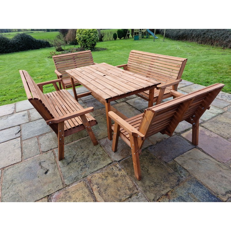 Croft Swedish Redwood Garden Furniture Set by Croft - 10 Seats