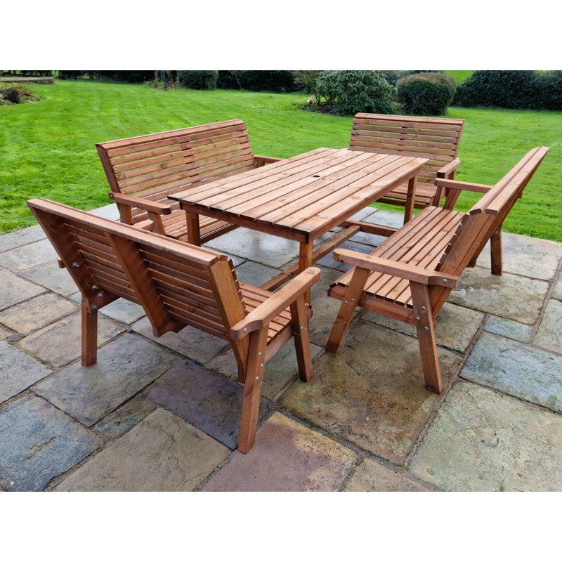 Croft Swedish Redwood Garden Furniture Set by Croft - 10 Seats