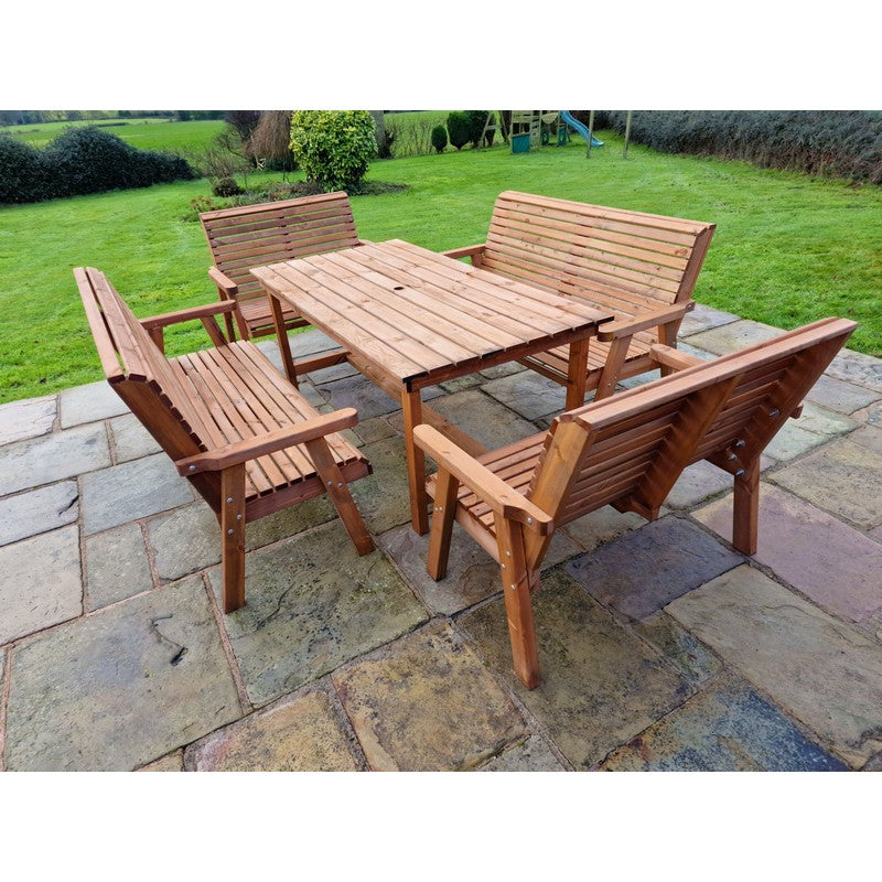 Croft Swedish Redwood Garden Furniture Set by Croft - 10 Seats