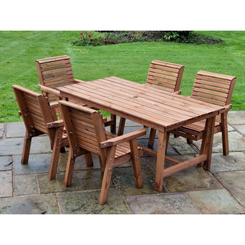 Croft Swedish Redwood Garden Furniture Set by Croft - 5 Seats