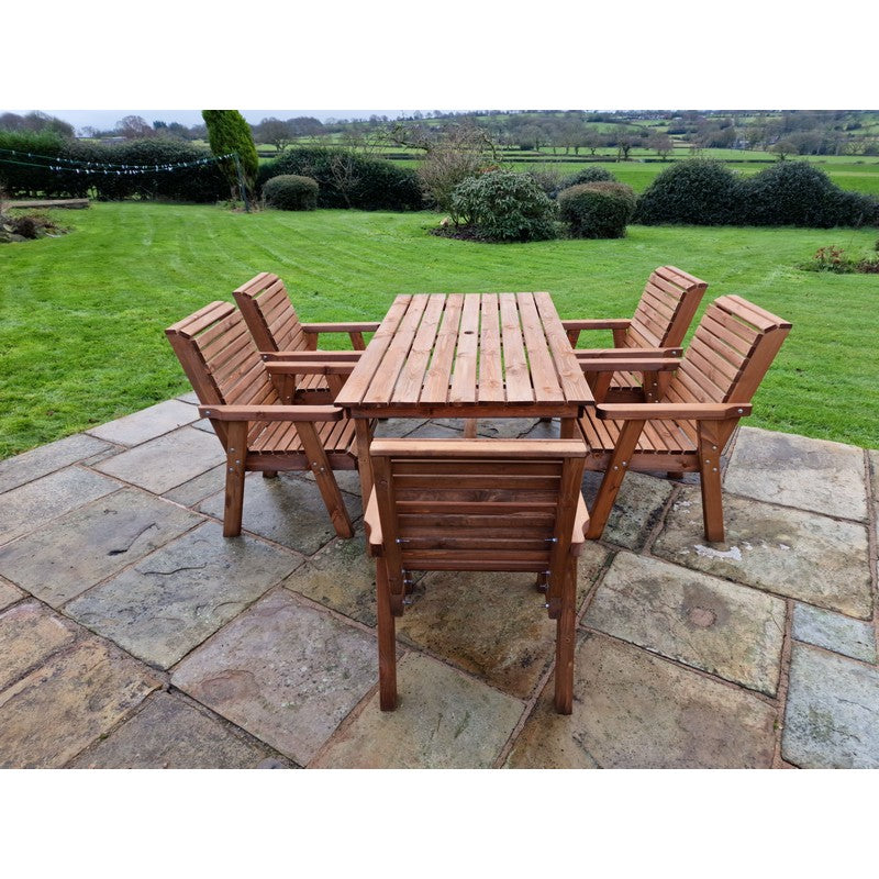 Croft Swedish Redwood Garden Furniture Set by Croft - 5 Seats